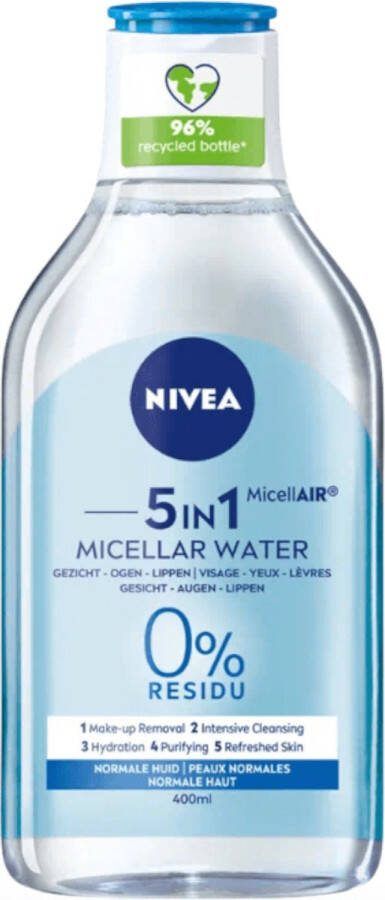 NIVEA 5x Visage micellair water verfrissend 5 in 1 normale huid 400ML