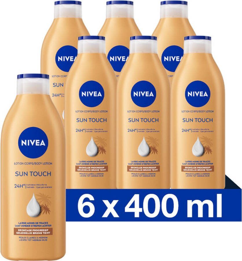 NIVEA x6 Zelfbruiner Bronze Effect Body Lotion Lichte tot Medium Huid 400 ml