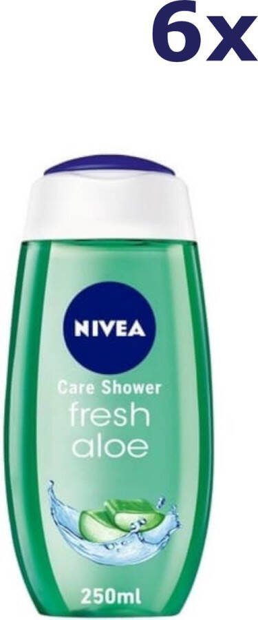 NIVEA 6x Douchegel Fresh Aloe 250 ml