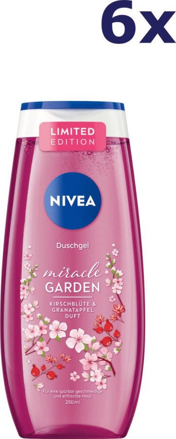 NIVEA 6x Douchegel – Kersenbloesem & Granaatappel 250 ml