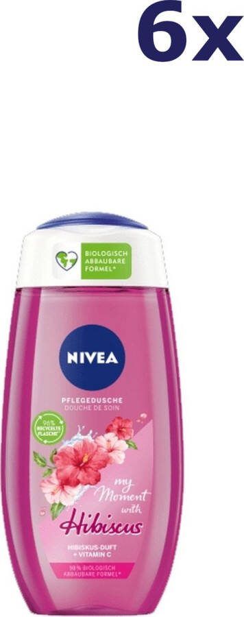 NIVEA 6x Douchegel – My Moment With Hibiscus 250 ml