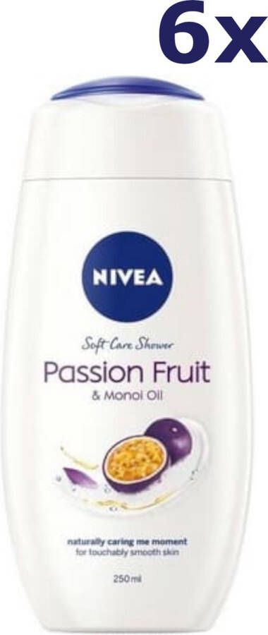 NIVEA 6x Douchegel Passion Fruit & Monoi Oil 250 ml
