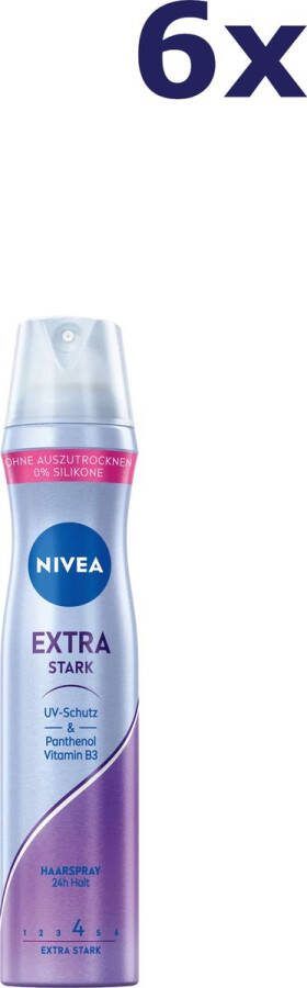 NIVEA 6x Haarspray 250ml Extra sterk