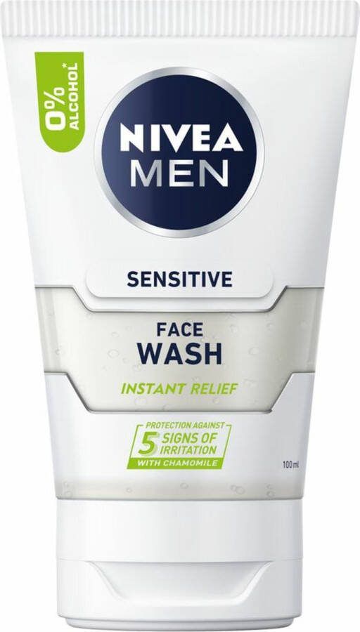 NIVEA MEN Sensitive Face Wash 6x100ml Voordeelverpakking