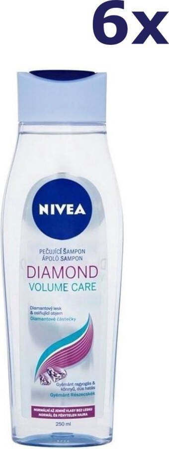 NIVEA 6x Shampoo Diamond Volume Care 250 ml