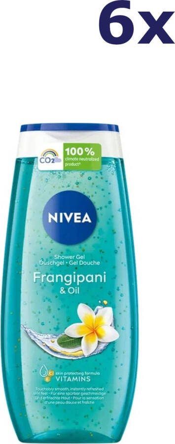 NIVEA 6x Shower Frangipani & Oil douchegel 250 ml