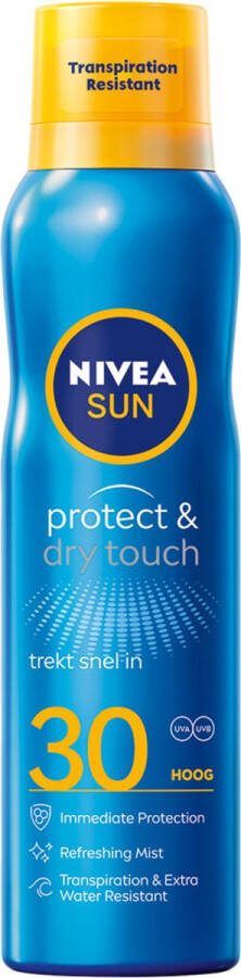 NIVEA 6x Sun Protect en Dry Touch Verfrissende Vernevelende Spray SPF30 200 ml