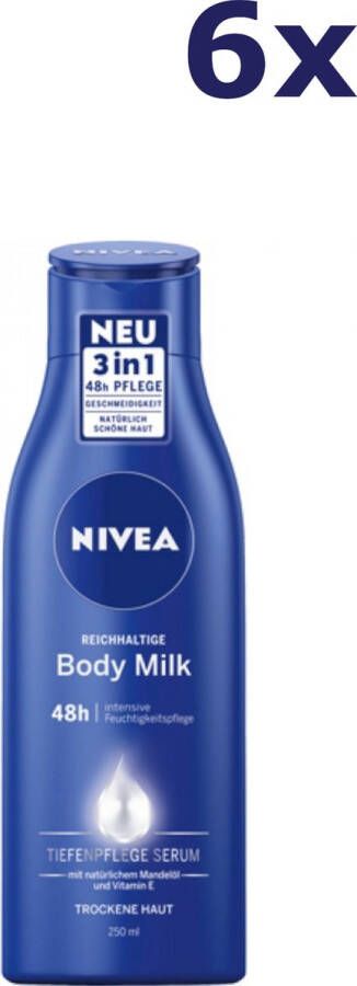 NIVEA 6x Verzorgende Body Milk 250ML