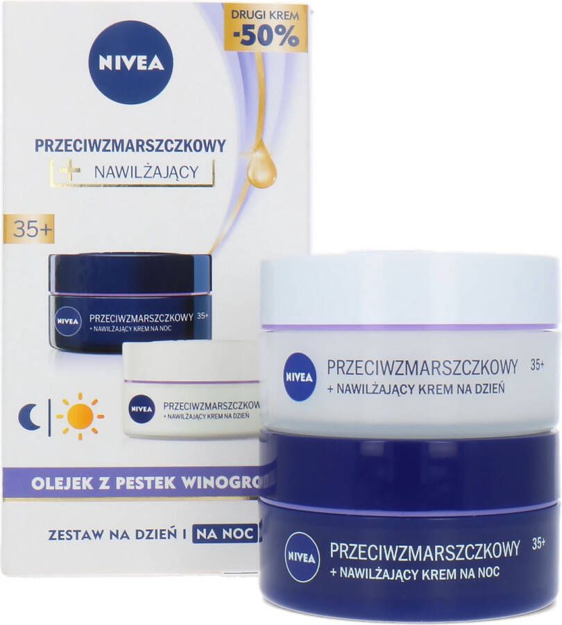 NIVEA Anti Wrinkle Moisture 35+ Day + Night Care 2 x 50 ml