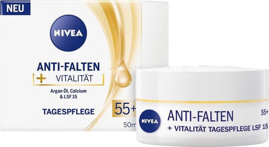 NIVEA Anti-wrinkle + Revitalising Day Cream 55+ Dagcrème Gezicht 55+ jaar 50 ml