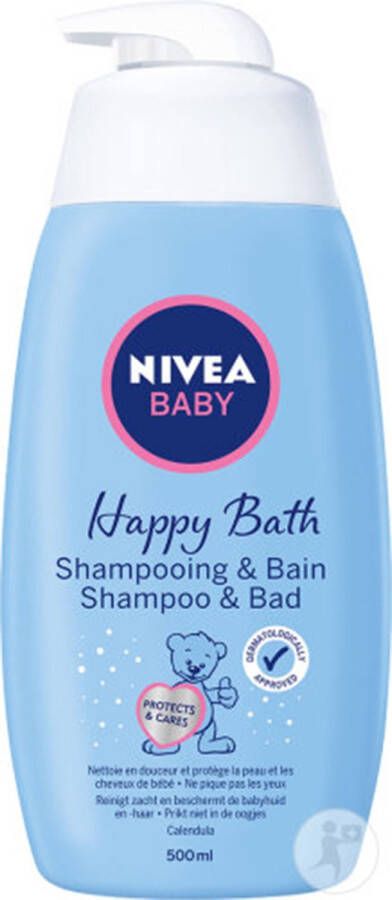 NIVEA Baby Shampoo Happy Hair Kamille Pompje 500ml