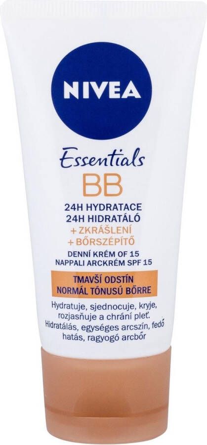 NIVEA BB Cream SPF 15 Moisturizer 5in1 beautifying Beauty Moisturizing Cream 5 in 1 50 ml