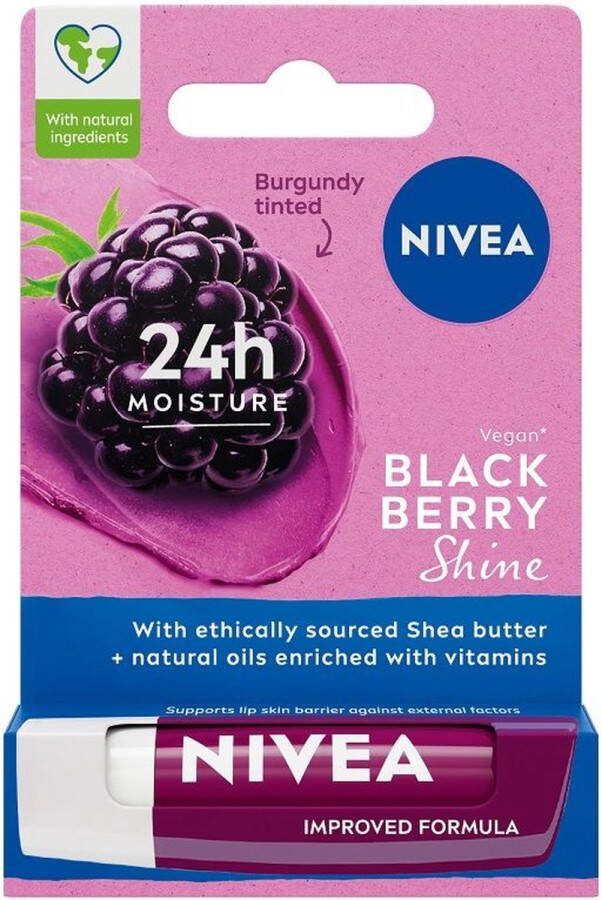 NIVEA Blackberry Shine lippenstift 4.8g