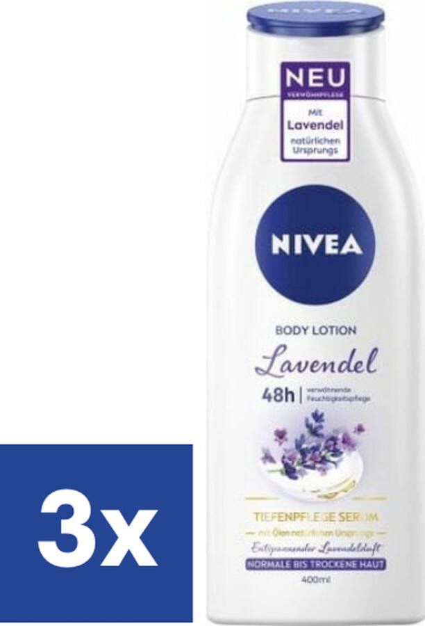 NIVEA Bodylotion Lavendel 3 x 400 ml