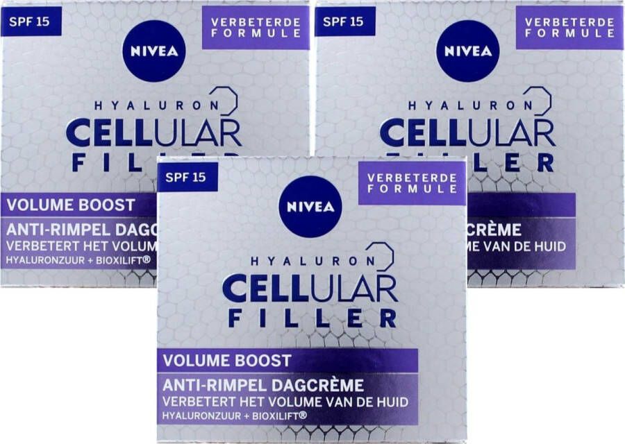 NIVEA CELLular Anti-Age Volume Filling Dagcrème SPF 15 3 x 50 ml 4005900519177