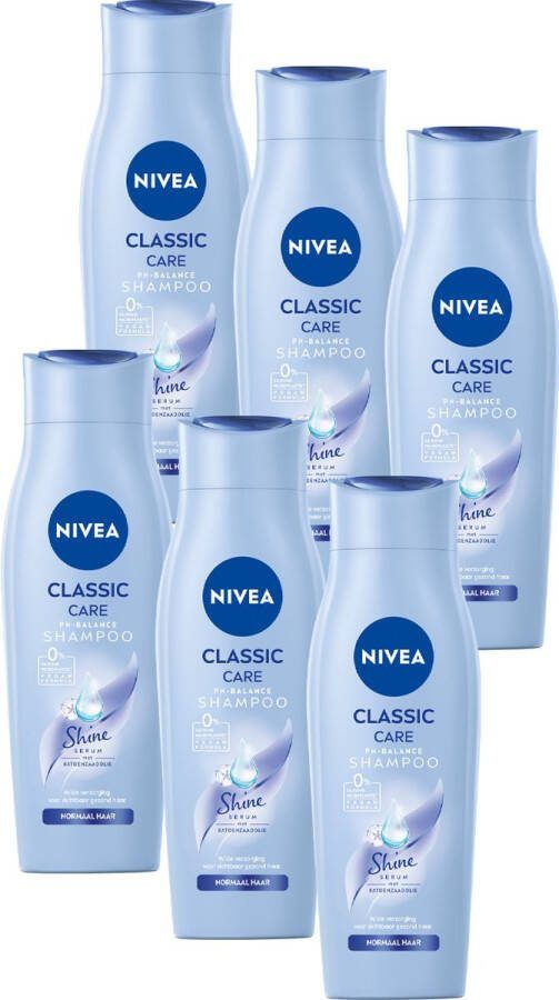 NIVEA Classic Mild Shampoo 6 x 250 ml Voordeelverpakking