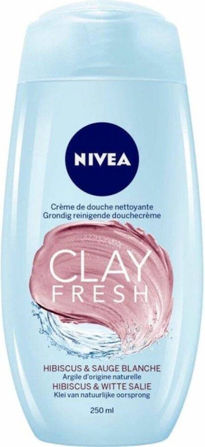 NIVEA Clay Fresh Douchegel Hibiscus en White Sage 250 ml