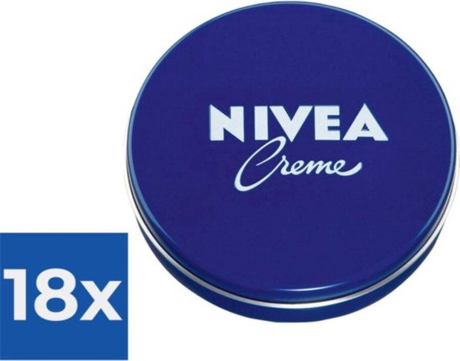 NIVEA Crème Bodycrème Blauw Blik 150 ml Voordeelverpakking 18 stuks
