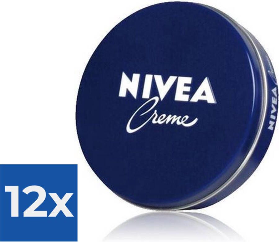 NIVEA CREME tin 75 ml Voordeelverpakking 12 stuks