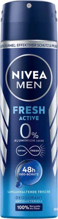 NIVEA Deo Spray 150ml Men Fresh Active