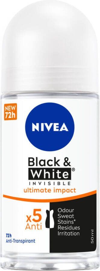 NIVEA Deodorant Roller Black & White Ultimate Impact 50 ml