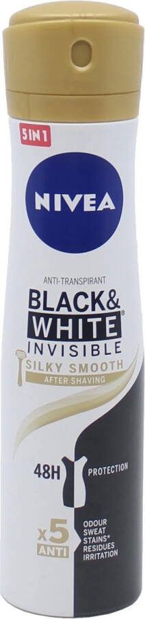 NIVEA Deodorant Spray Black & White Silky Smooth 150 ml