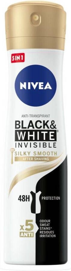 NIVEA Deodorant Spray Black & White Silky Smooth 150 ml