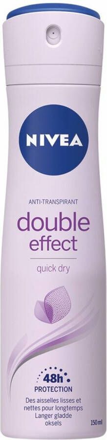 NIVEA Deodorant Spray Double Effect 3x 150 ml Voordeelverpakking