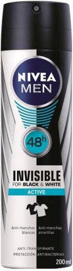 NIVEA Deodorant Spray Men Black & White Active (200 ml)