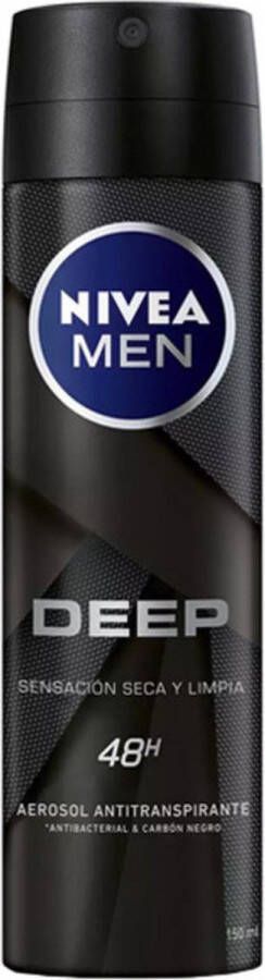 NIVEA Deodorant Spray Men Deep Black Carbon (150 ml)