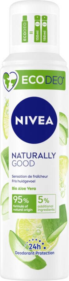 NIVEA Deodorant Spray Naturally Good Aloe Vera 125 ml