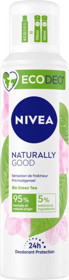 NIVEA Deodorant Spray Naturally Good Green Tea 125 ml