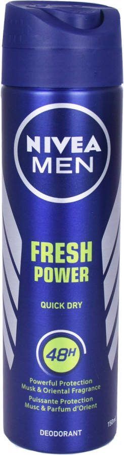 NIVEA Deospray Men – Fresh Power 150 ml Deodorant spray