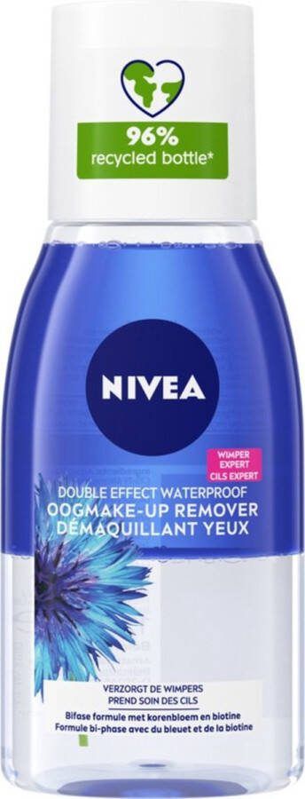 NIVEA Double Effect Waterproof 4x125ml Oogmake-up Remover