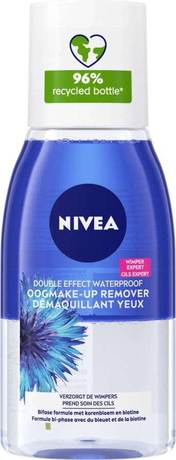 NIVEA Double Effect Waterproof Oogmake-up Remover Make up reinigen Gezichtsreiniging 125 ml