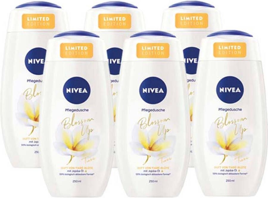 NIVEA Douchegel Blossom Up Tiaré 6 x 250 ml Voordeelverpakking