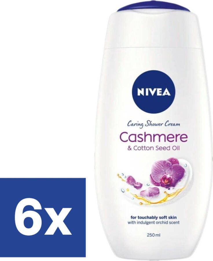 NIVEA Douchegel Cashmere & Cottonseed Oil 6 x 250 ml