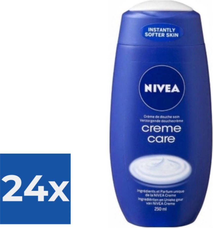 NIVEA Douchegel Creme Care 250 ml Voordeelverpakking 24 stuks