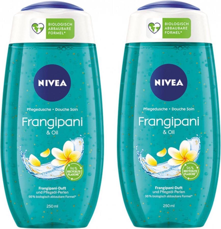 NIVEA Douchegel Frangipani & Oil Douche olie Shower gel 2x 250ml