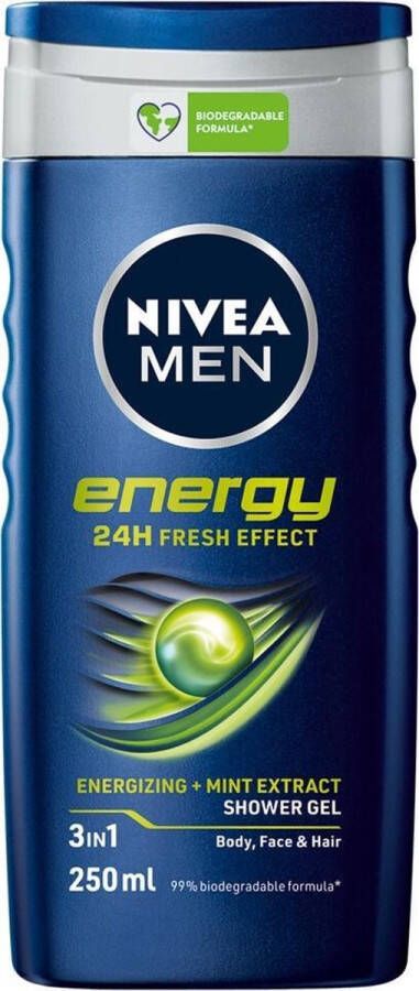 NIVEA Douchegel Men Energy 24 x 250 ml