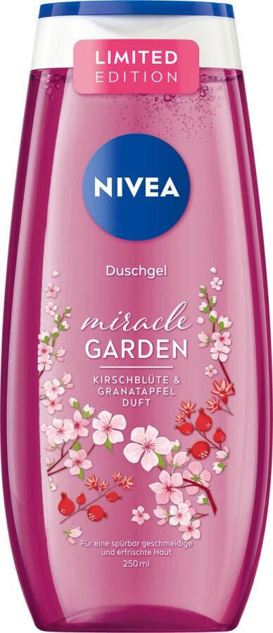 NIVEA Douchegel Miracle Garden Kersenbloesem & Granaatappel 250 ml