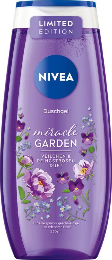 NIVEA Douchegel Miracle Garden Violet & Pioenroos 250 ml