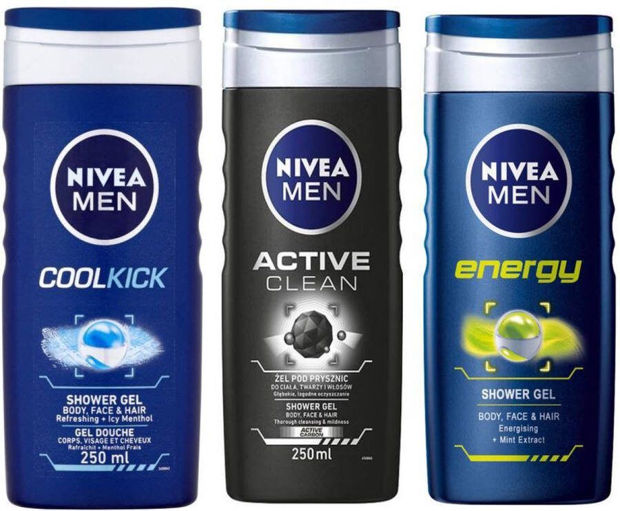 NIVEA Douchegel MIX Active Clean Energy Cool Kick