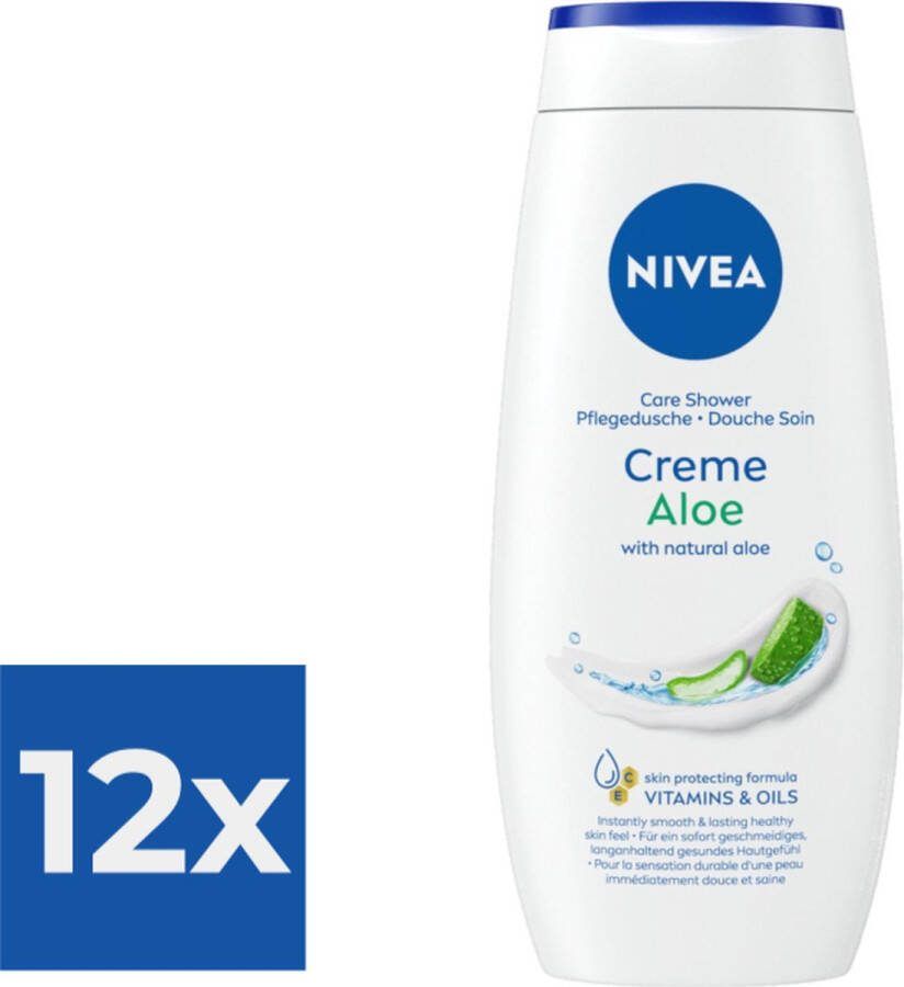 NIVEA Douchegel My Moment With Aloe Vera 250ml Voordeelverpakking 12 stuks