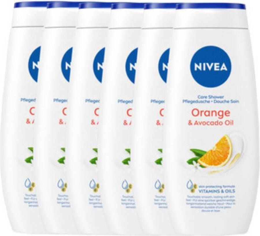 NIVEA 24x Care Shower Oil Orange en Avocado 250 ml