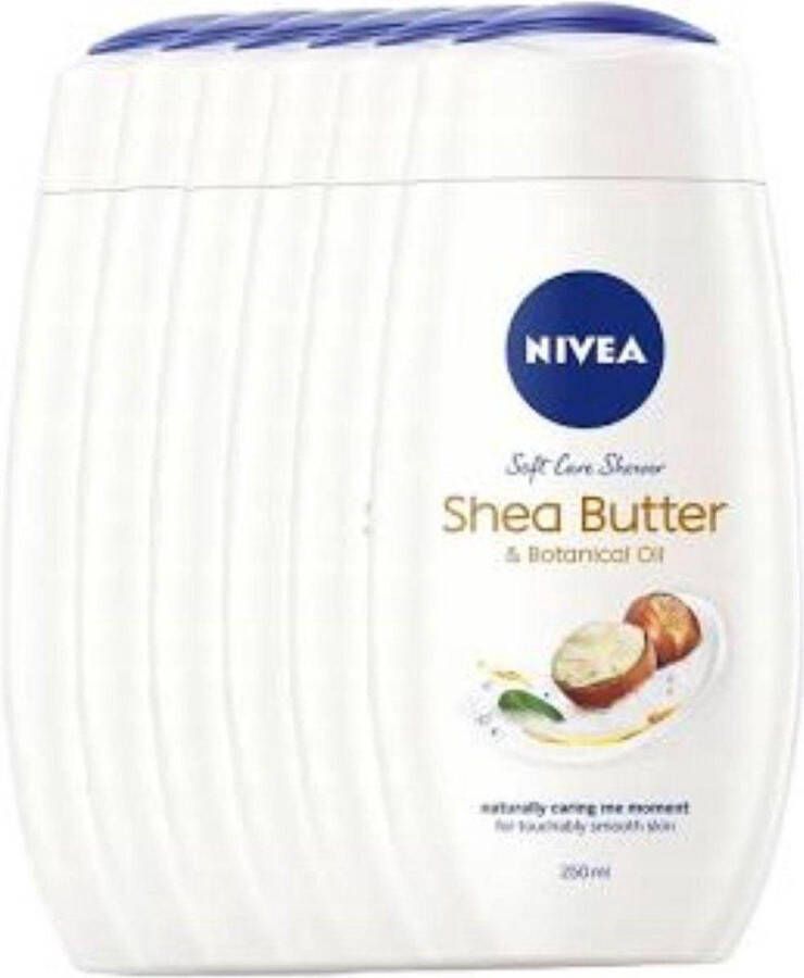 NIVEA Douchegel Shea Butter & Botanical Oil 6 x 250 ml Voordeelverpakking