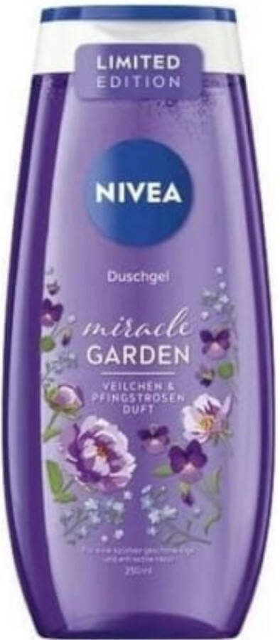 NIVEA Douchegel Miracle Garden Violet & Pioenroos 250 ml