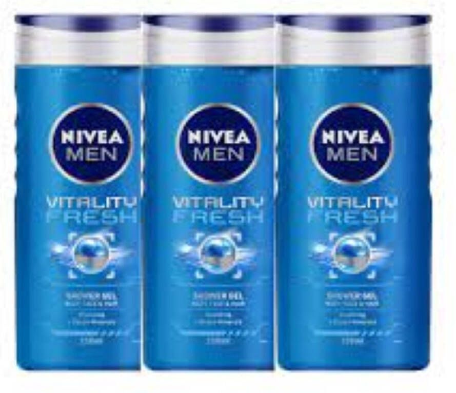 NIVEA Douchegel Vitality Fresh 3 x 250 ml