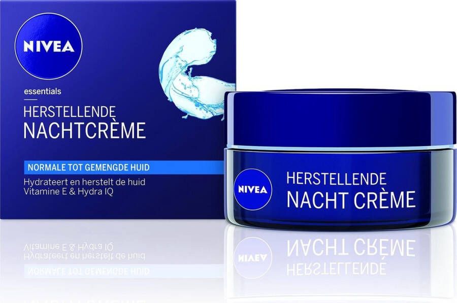 NIVEA Essentials Herstellend Normale tot Gemengde Huid 50 ml Nachtcrème