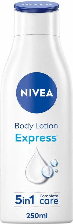 NIVEA Express 5-in-1 Bodylotion Voor Normale en Droge Huid Serum en Mineralen 48H Hydraterende Lotion 250 ml